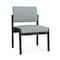 Lesro Lenox Steel Armless Guest Chair, Ash (Blue) Seat, Ash Back, 22.5 W 24.5 L 32 H, No Arms LS1102 - alternate 1